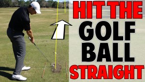 hit a golf ball straight