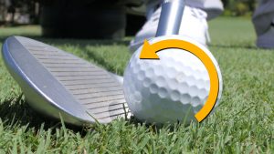 HOW TO HIT GOLF WEDGE SHOTS WITH BACKSPIN!