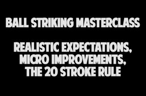 Realistic Expectations, Micro Improvements, 20 Stroke Rule