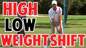 Golf Weight Shift to Hit High and Low Shots